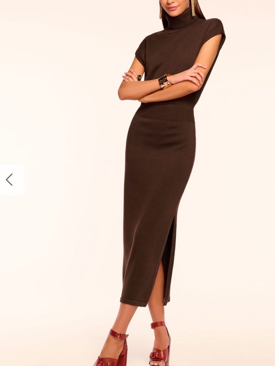 Ramy Brook Dresses & Skirts - Ramy Brook
Natalie Wool Short-Sleeve Turtleneck Midi Dress